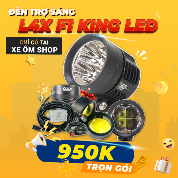 Combo Đèn Trợ Sáng 950K ( L4X F1 King Led )