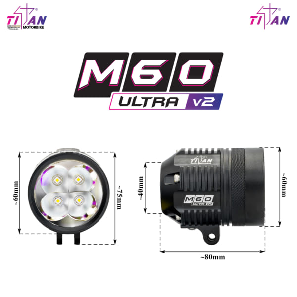 Đèn Trợ Sáng Titan M60 Ultra Ver 2 65W - Hình ảnh 7