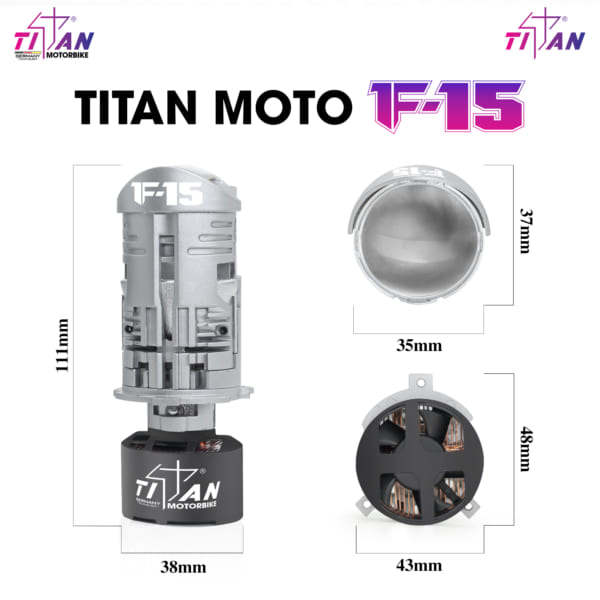 Bóng Led Bi Cầu Titan F15 - Hình ảnh 3