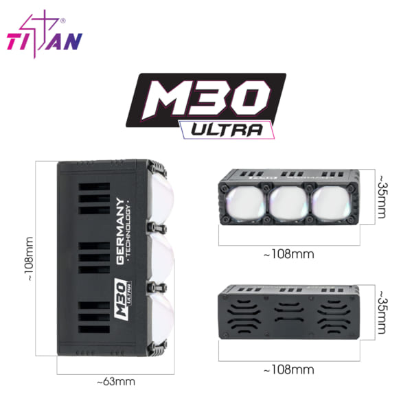 Đèn Trợ Sáng Bi Cầu Titan M30 Ultra - Hình ảnh 8