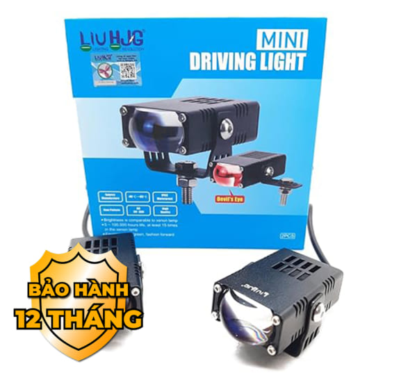 Đèn Trợ Sáng Bi Cầu Mini Dẹp LIU HJG - Có Demi Mắt Quỷ (BH:12T)