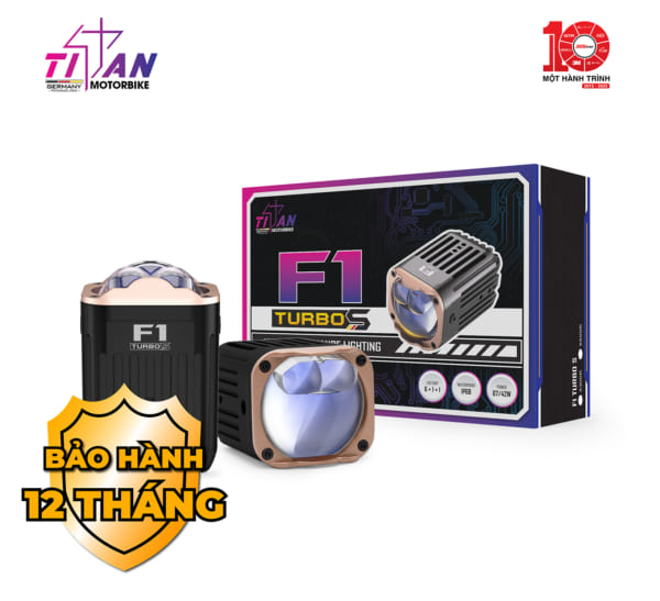 Đèn Trợ Sáng Bi Cầu Titan Moto F1 Turbo S