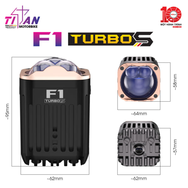 Đèn Trợ Sáng Bi Cầu Titan Moto F1 Turbo S - Ảnh 7