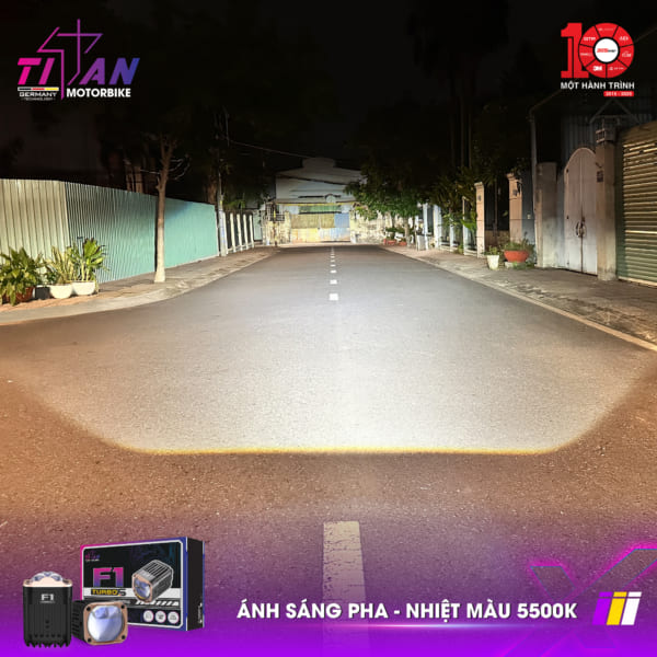 Đèn Trợ Sáng Bi Cầu Titan Moto F1 Turbo S - Ảnh 9