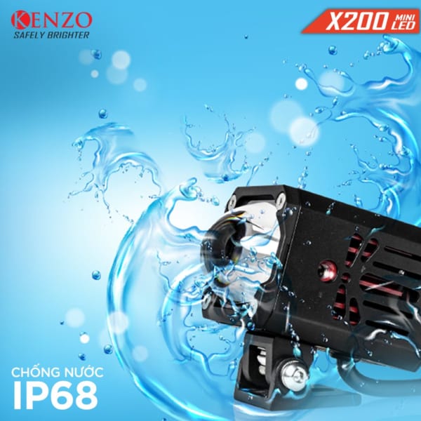 Đèn Trợ Sáng Bi Cầu Kenzo X200 5500K 45W (Kèm Len Vàng) (BH: 12T) - Ảnh 5